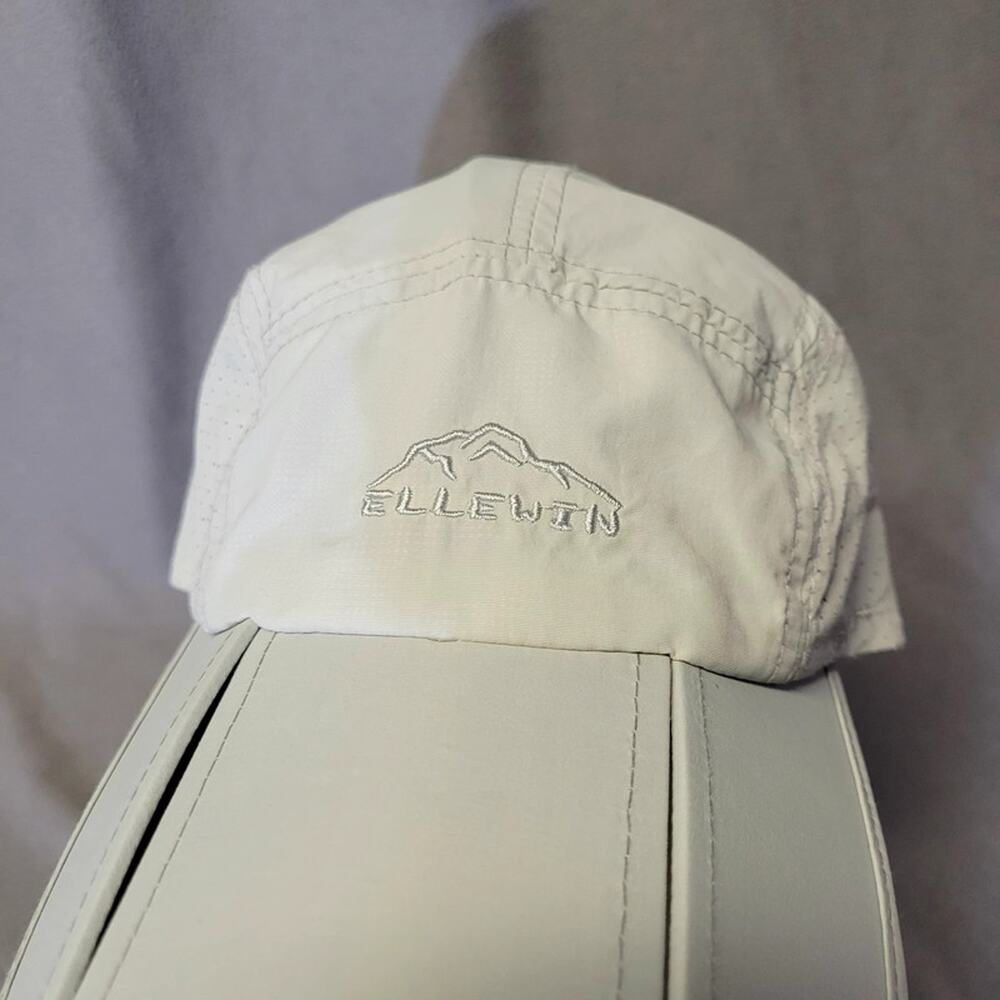 Ellewin Hat Cap Long Bill Beige Foldable SPF 50 Adjustable Lightweight Running - Picture 2 of 11